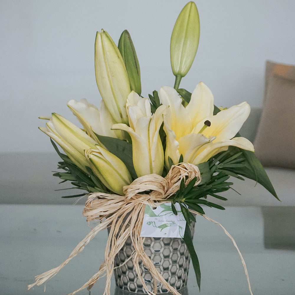 Lilies Vase Arrangement