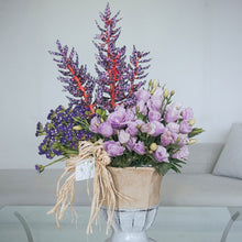 Load image into Gallery viewer, Purple Vase Arrangement
